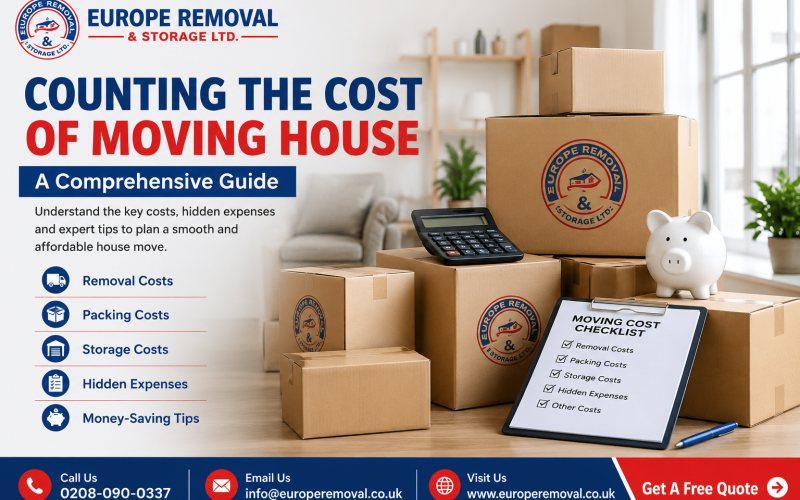 Cost of moving house in London with Europe Removal & Storage Ltd